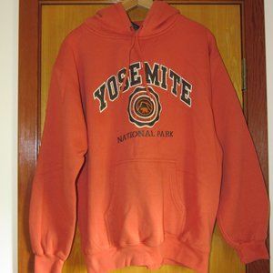 Prairie Mountain Yosemite National Park Orange Pullover Hoodie Sweatshirt